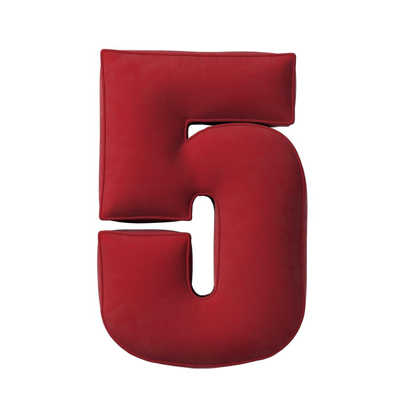 5902582148208 - Kissen Zahl 5 aus Samt Yellow Tipi