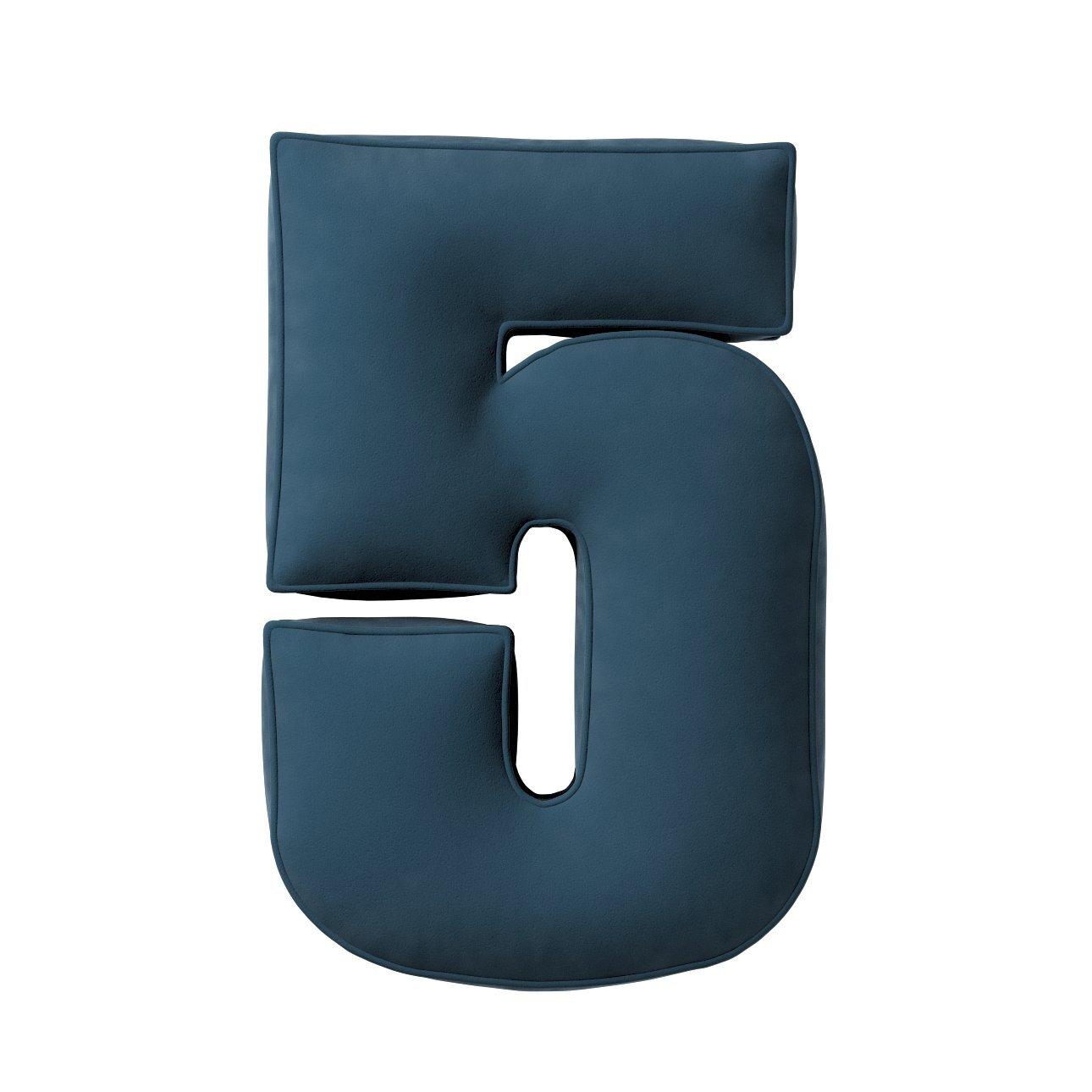 5902582148307 - Kissen Zahl 5 aus Samt Yellow Tipi