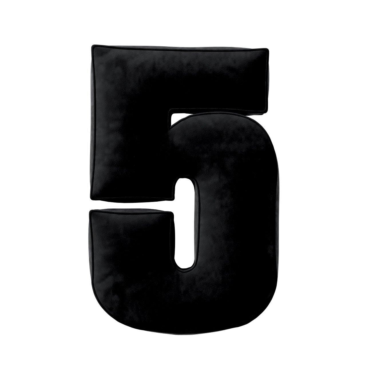 5902582148406 - Kissen Zahl 5 aus Samt Yellow Tipi