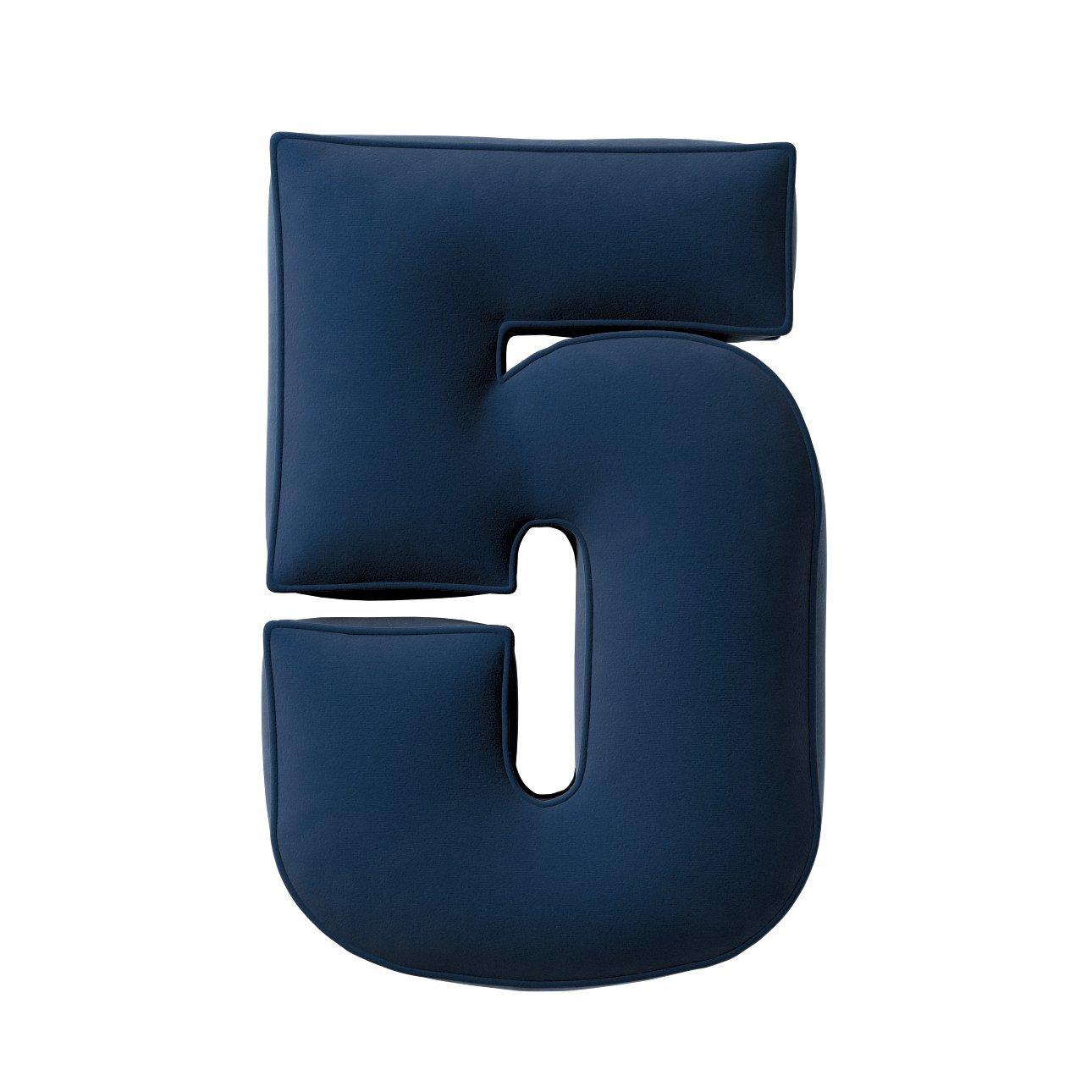 5902582149106 - Kissen Zahl 5 aus Samt Yellow Tipi