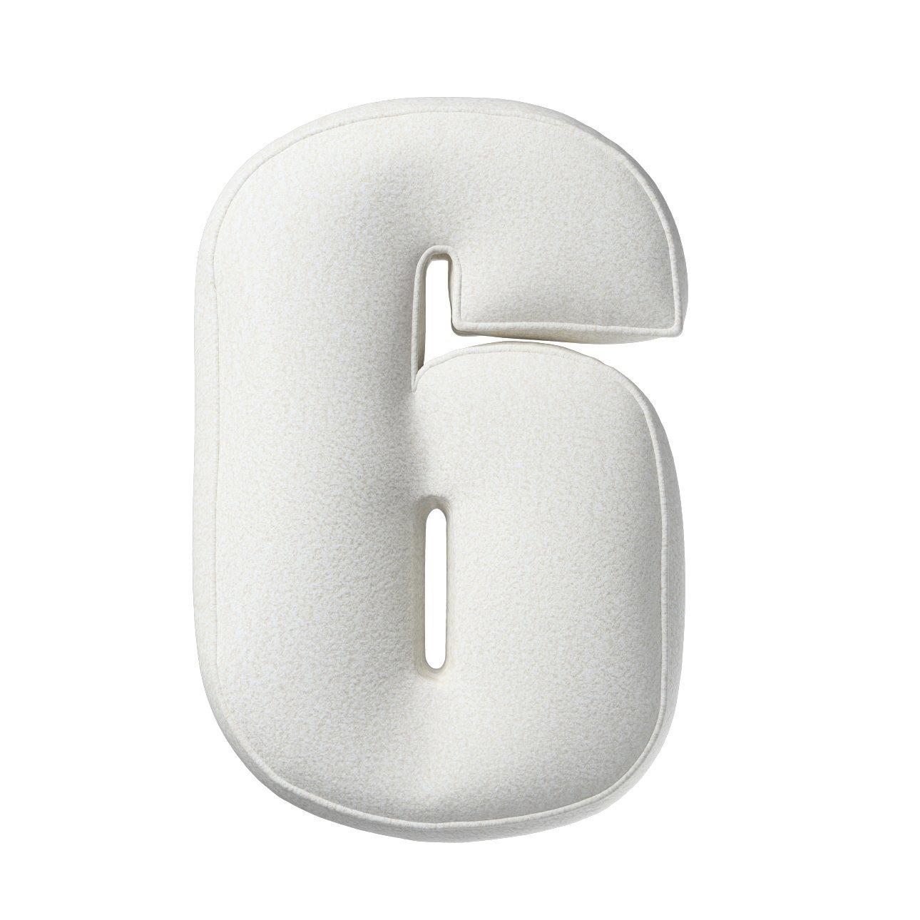 5902582149441 - Kissen Zahl 6 Schlaufe Yellow Tipi