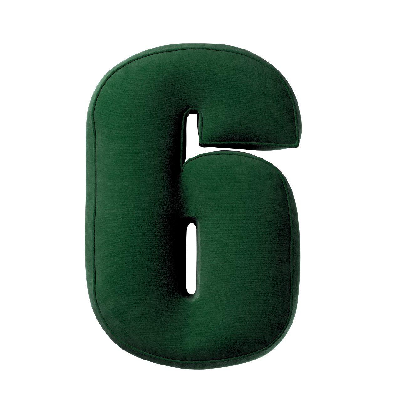 5902582148017 - Kissen Zahl 6 aus Samt Yellow Tipi