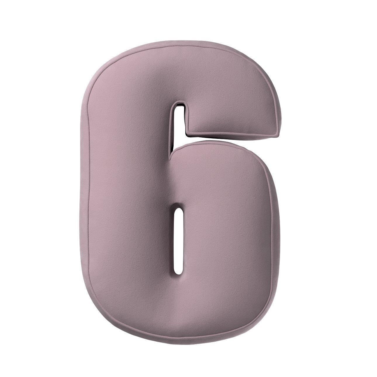 5902582148116 - Kissen Zahl 6 aus Samt Yellow Tipi