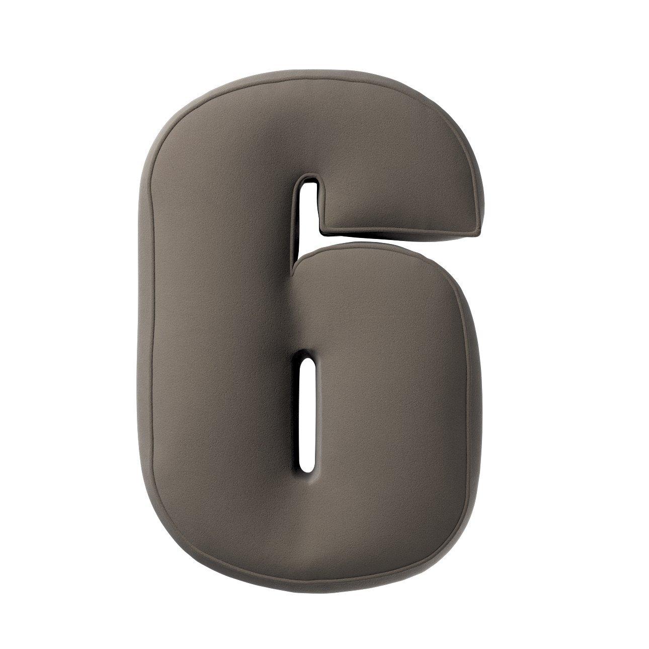 5902582148611 - Kissen Zahl 6 aus Samt Yellow Tipi