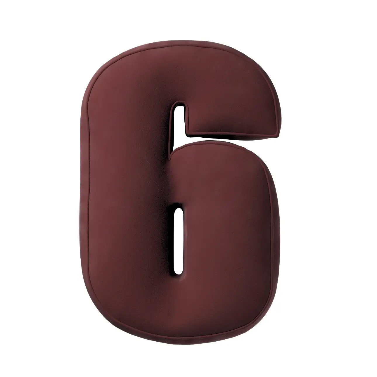 5902582148918 - Kissen Zahl 6 aus Samt Yellow Tipi