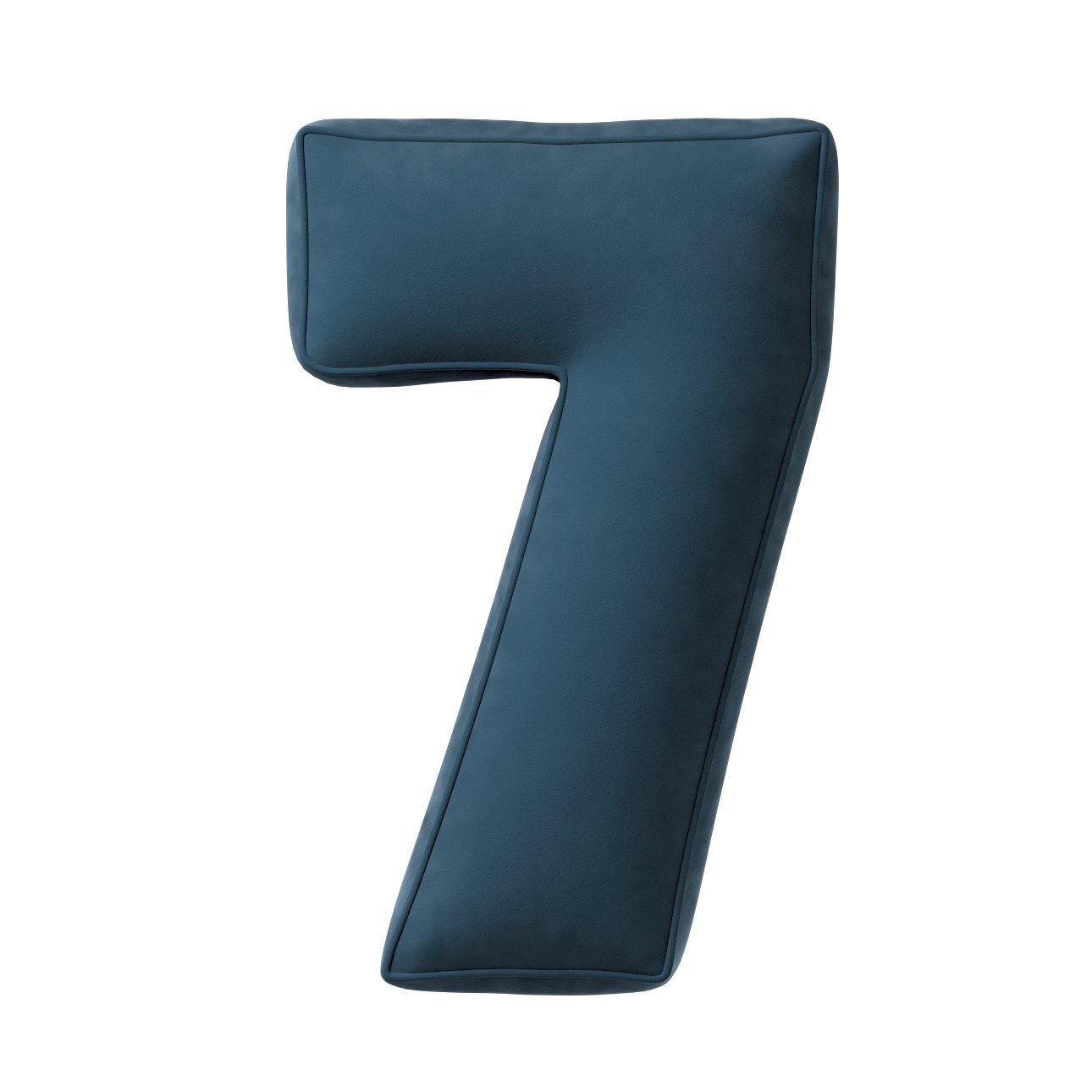 5902582148321 - Kissen Zahl 7 aus Samt Yellow Tipi