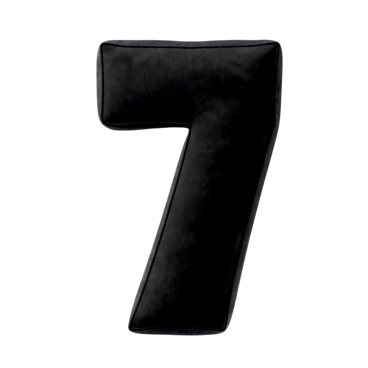 5902582148420 - Kissen Zahl 7 aus Samt Yellow Tipi