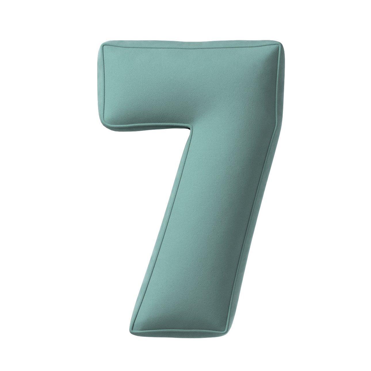 5902582148529 - Kissen Zahl 7 aus Samt Yellow Tipi