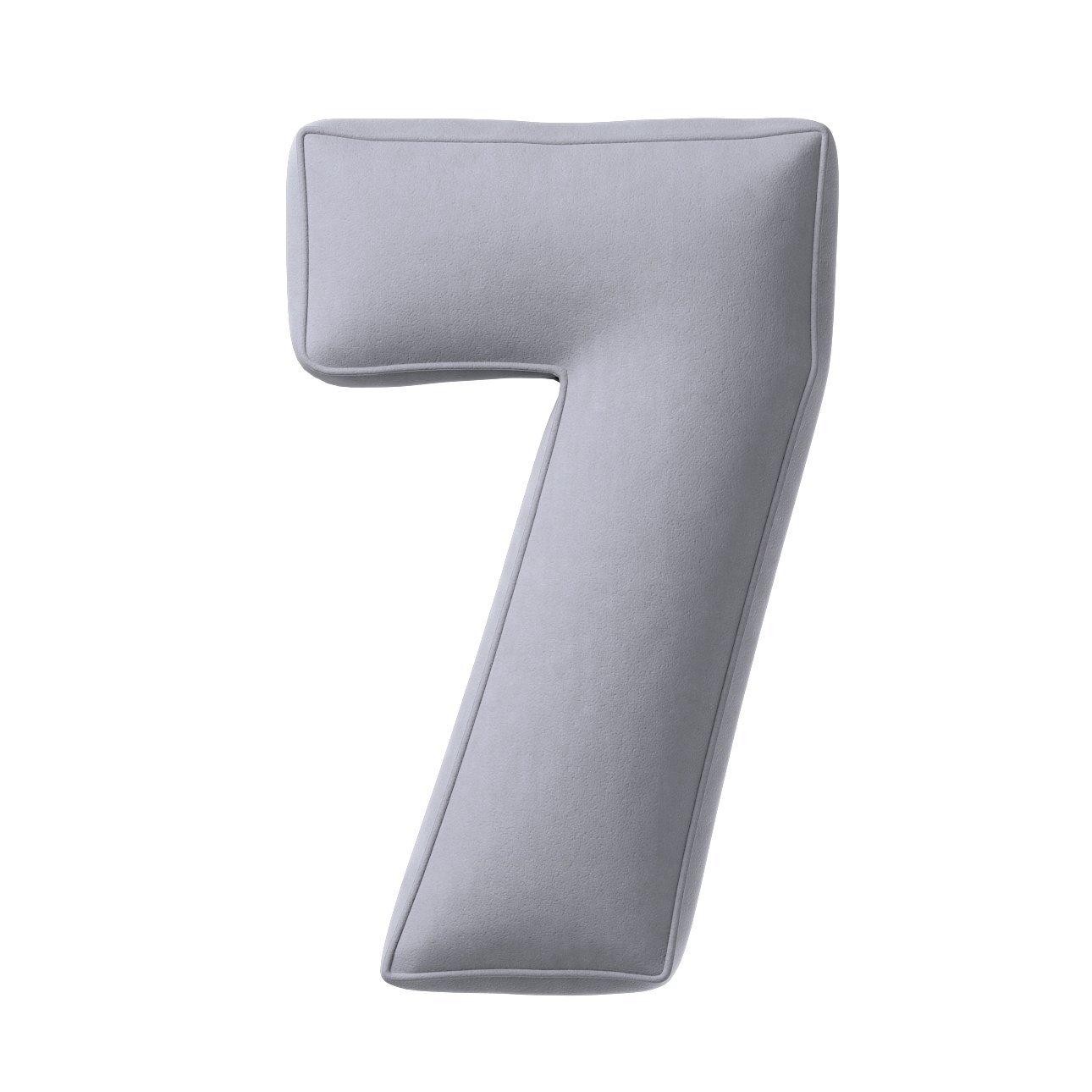 5902582148826 - Kissen Zahl 7 aus Samt Yellow Tipi