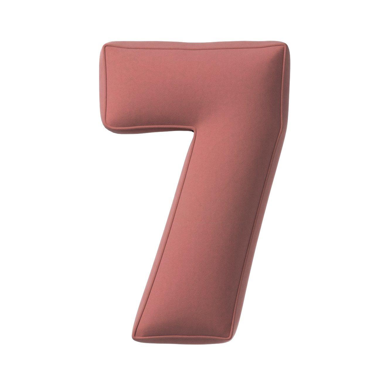 5902582149229 - Kissen Zahl 7 aus Samt Yellow Tipi