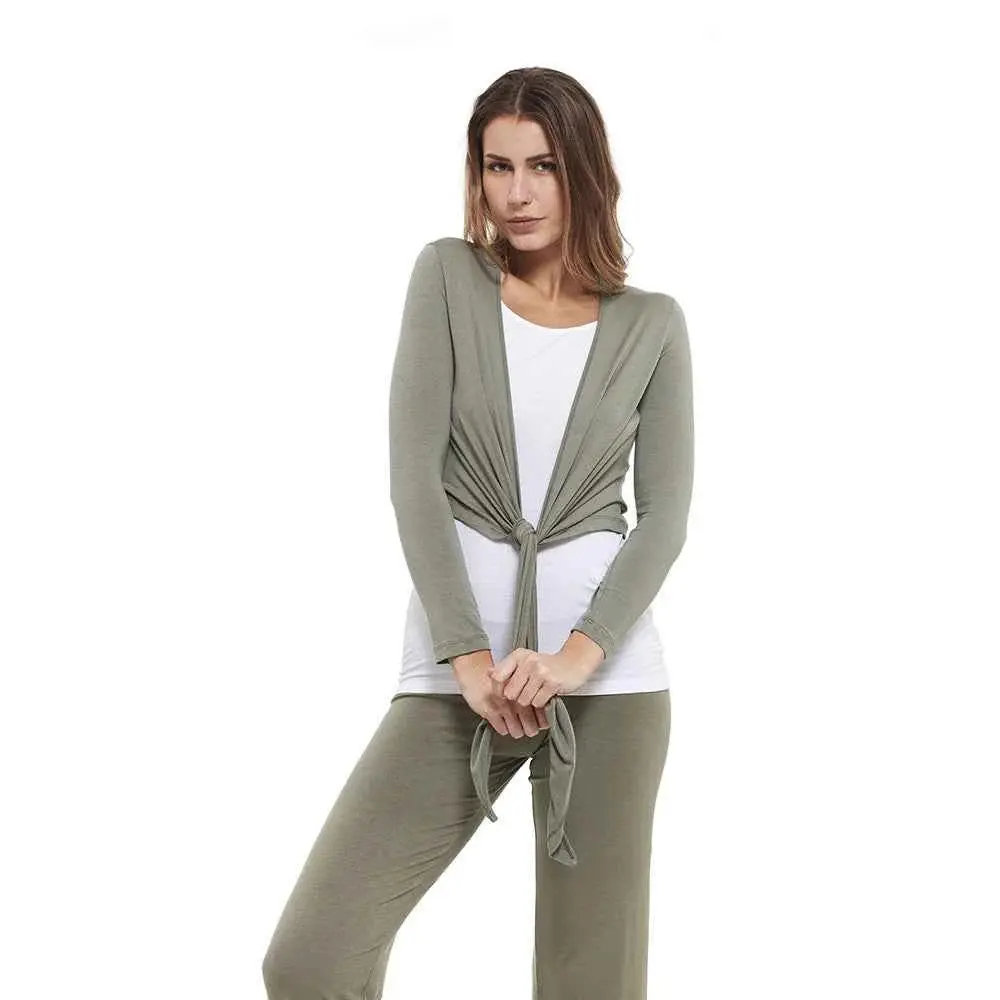Long Sleeve Wrap Top Women Yogaessential