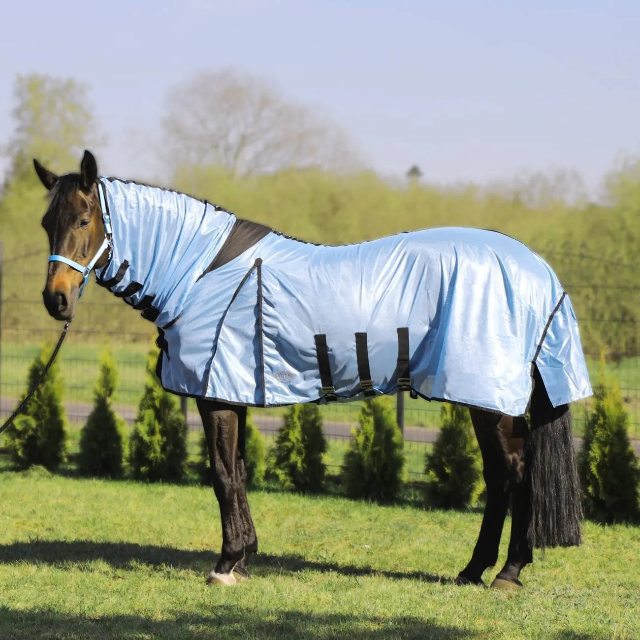 Couverture anti-mouches pour cheval avec couvre-cou York