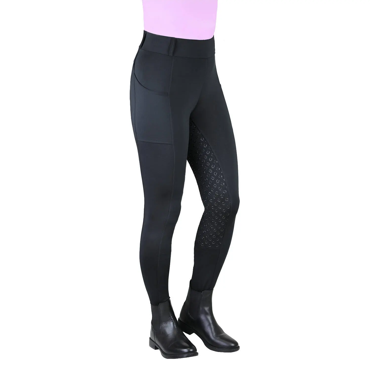 Legging équitation full grip fille York Nova
