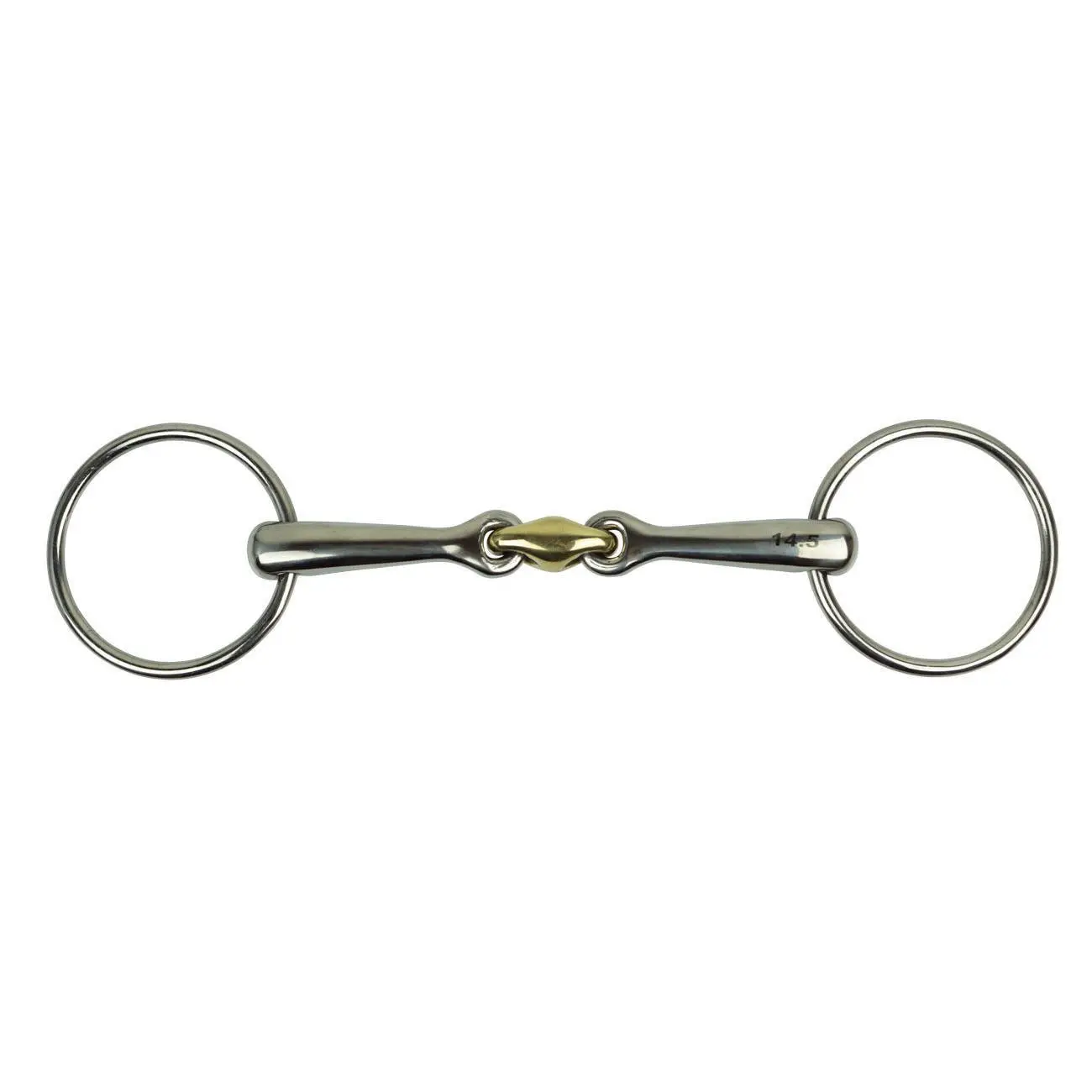 Mors double brisures pour cheval courbure avec cuivre York