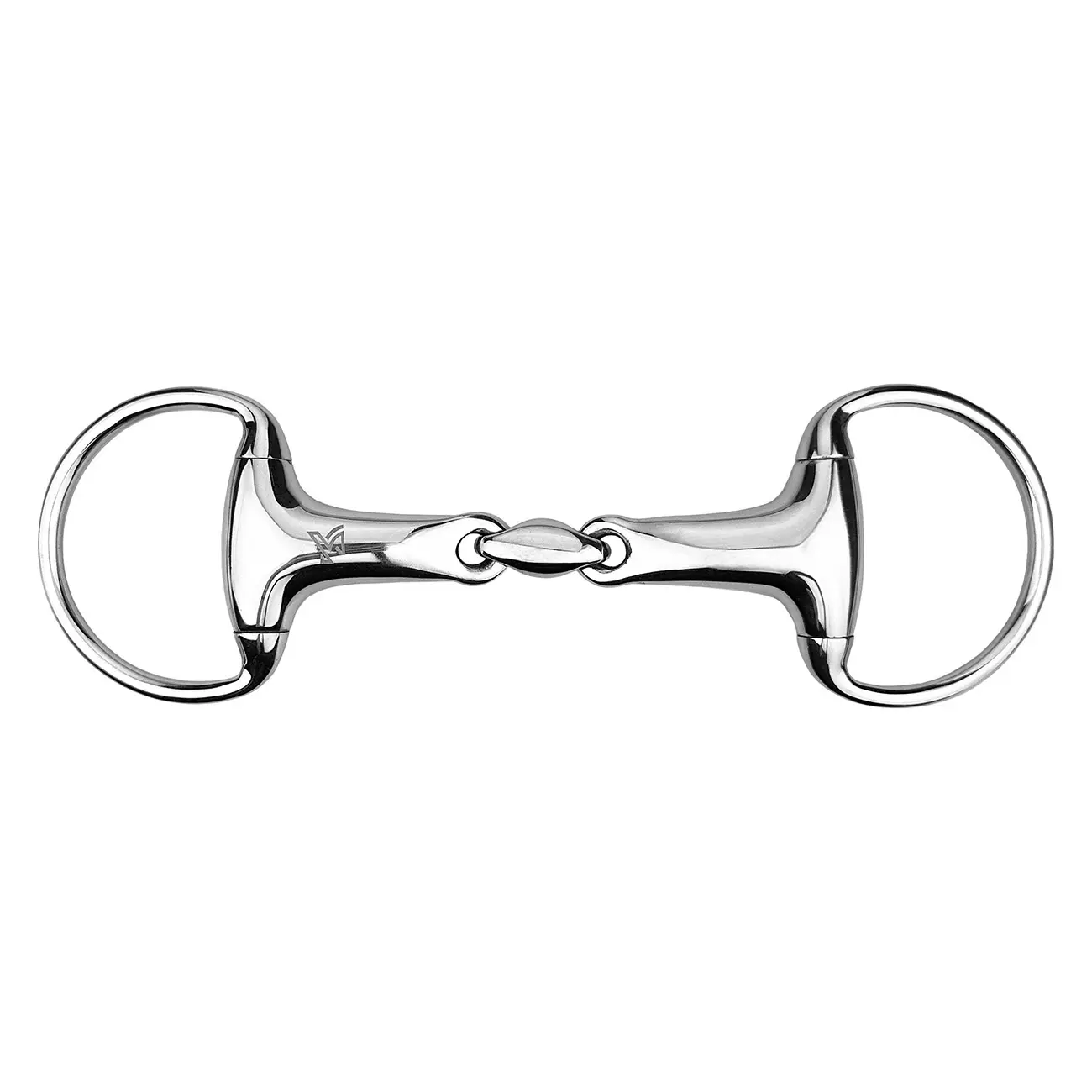 Mors 2 anneaux pour cheval creux en olive, à double courbure York