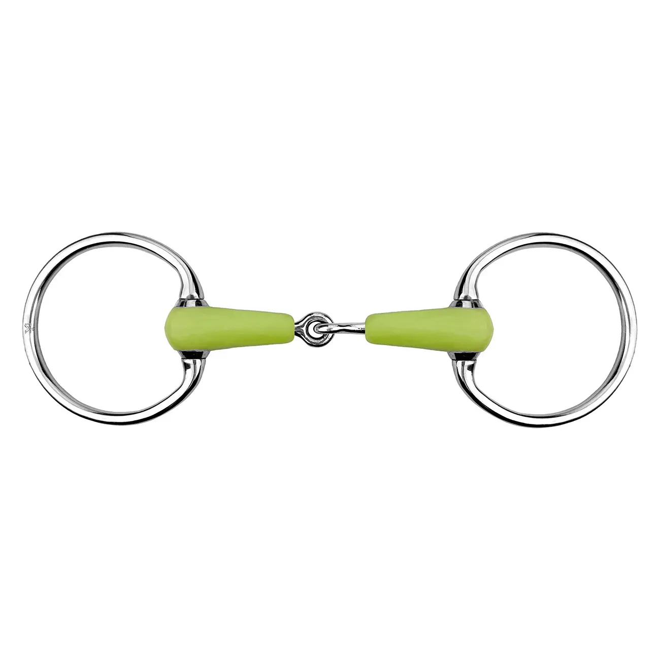 Mors 2 anneaux pour cheval aromatisé à l'olive, simple courbure York