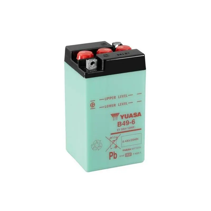 Konventionelle Motorradbatterie ohne Säurepack Yuasa B49-6 BMW R 67 (0T19) [600]