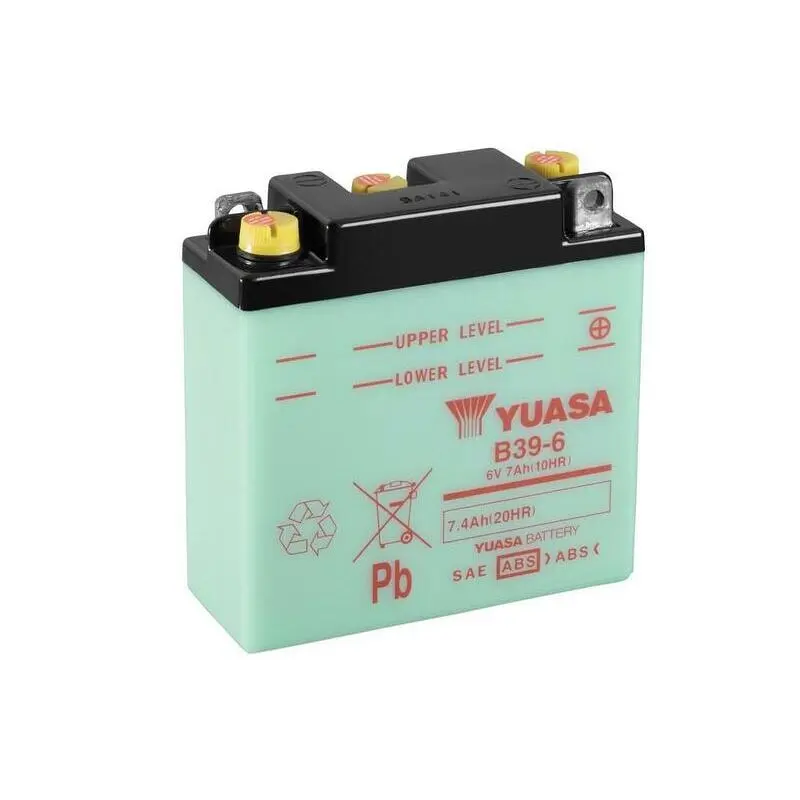 Konventionelle Motorradbatterie ohne Säurepack Yuasa B39-6 DUCATI 851 KIT [851]