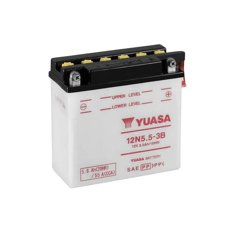 Konventionelle Motorradbatterie ohne Säurepack Yuasa 12N5.5-3B APRILIA ETX 350 [350]