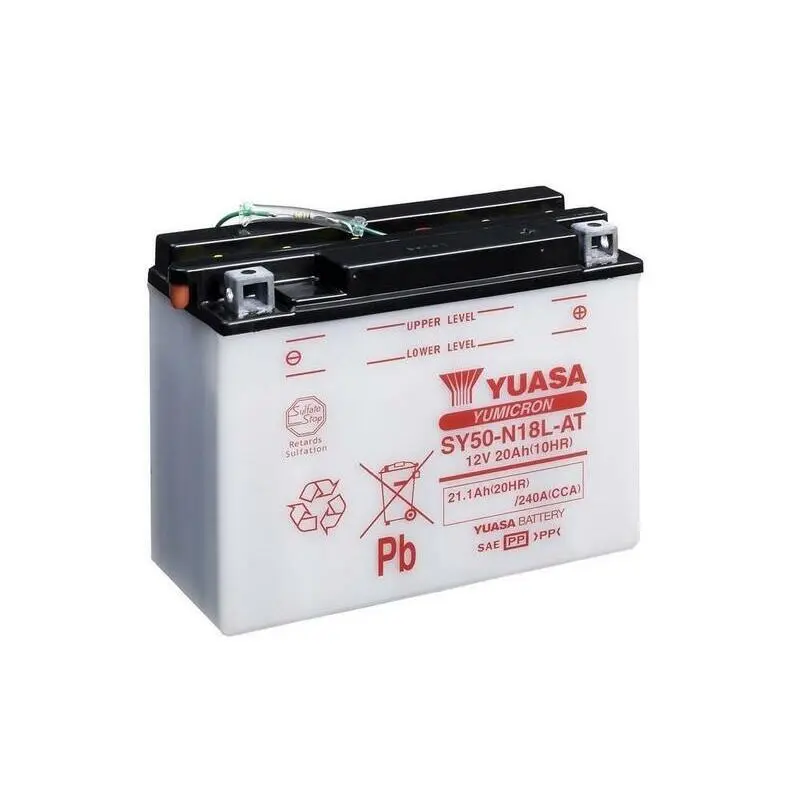 Konventionelle Motorradbatterie ohne Säurepack Yuasa SY50-N18L-AT YAMAHA XVZ 1300 ROYAL STAR VENTURE [1300]