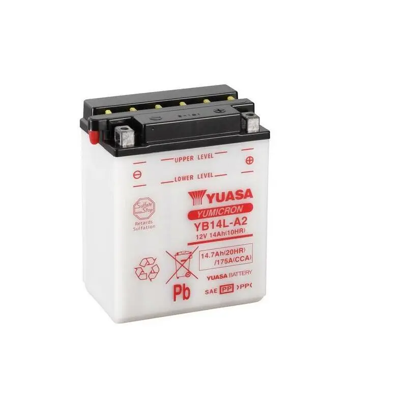 Konventionelle Motorradbatterie ohne Säurepack Yuasa YB14L-A2 APRILIA TUAREG 350 WIND [350]
