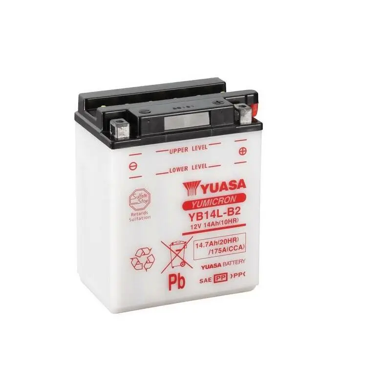 Konventionelle Motorradbatterie ohne Säurepack Yuasa YB14L-B2 APRILIA ETX 350 [350]