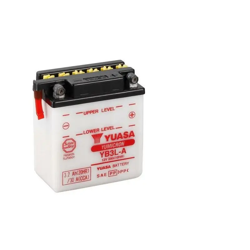 Konventionelle Motorradbatterie ohne Säurepack Yuasa YB3L-A HONDA NX 250 [250]