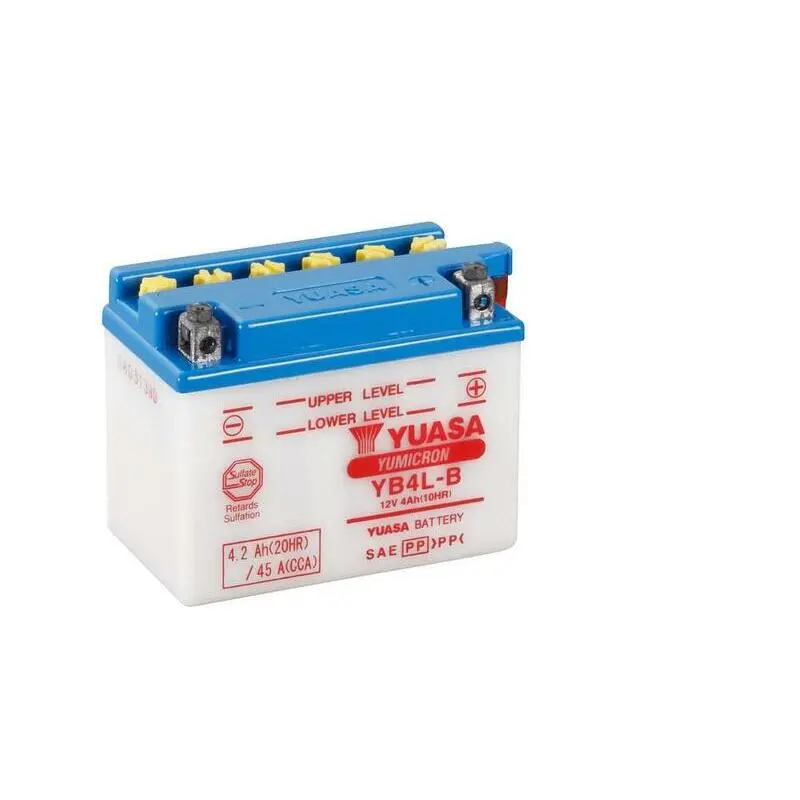 Konventionelle Motorradbatterie ohne Säurepack Yuasa YB4L-B APRILIA RX 125 [125]