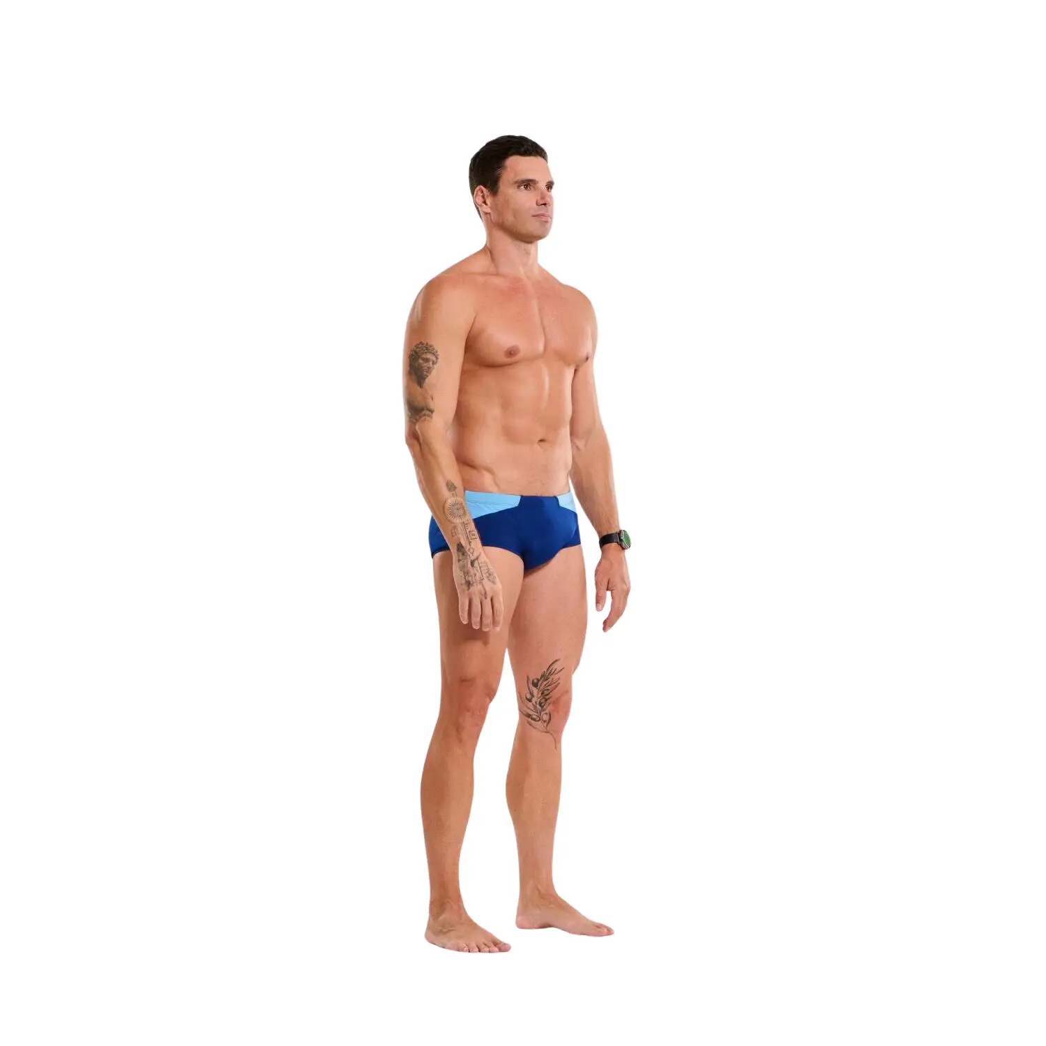 Z3r0d Men's Bleu Swim Trunks Trunks