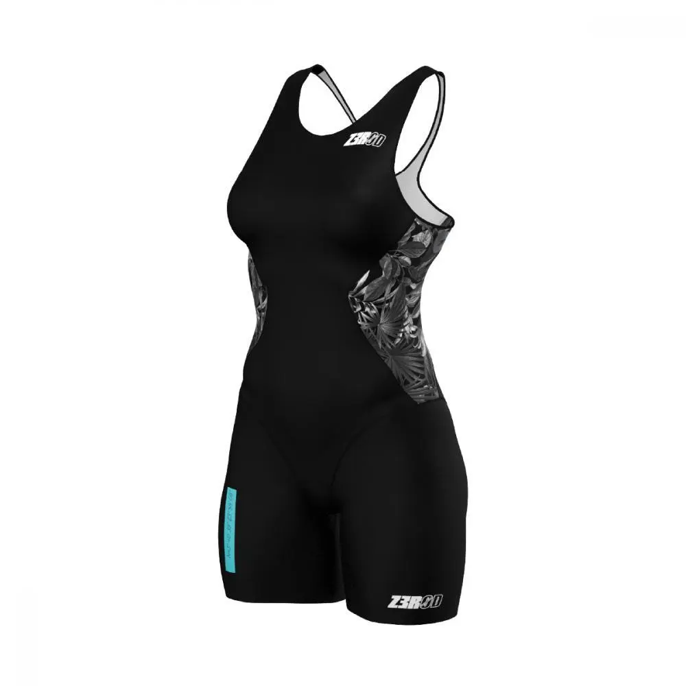 Z3r0d Women's Noir Three-In-One Short Suit Racer