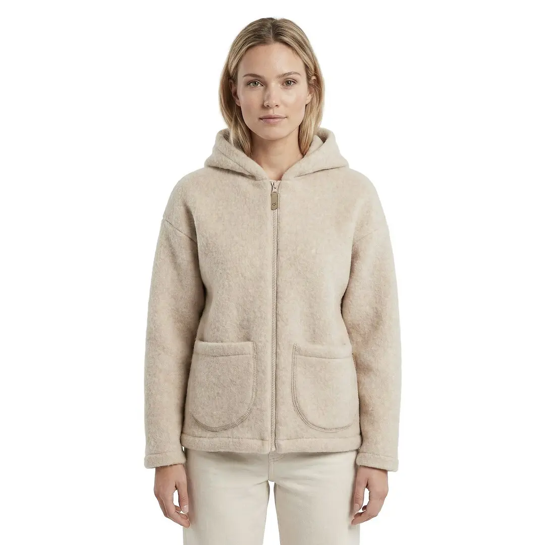 Giacca con cappuccio in lana donna  Zoya Sierra