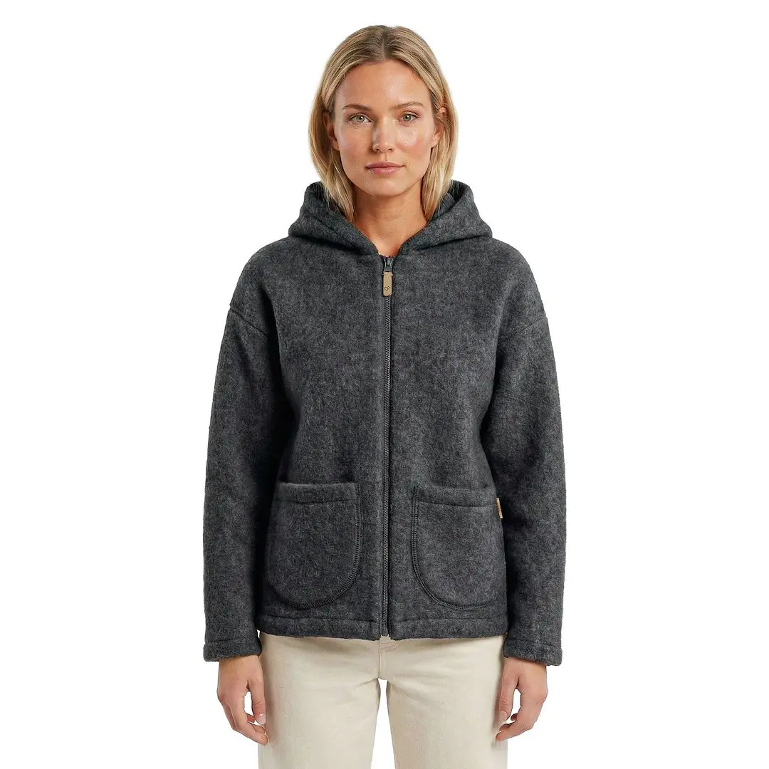 Giacca con cappuccio in lana donna  Zoya Sierra