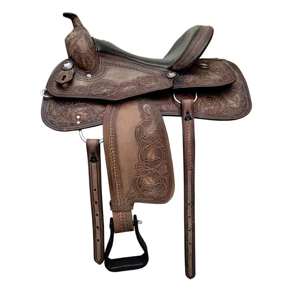 Selle de western pour cheval complet Zaldi AZWS 796