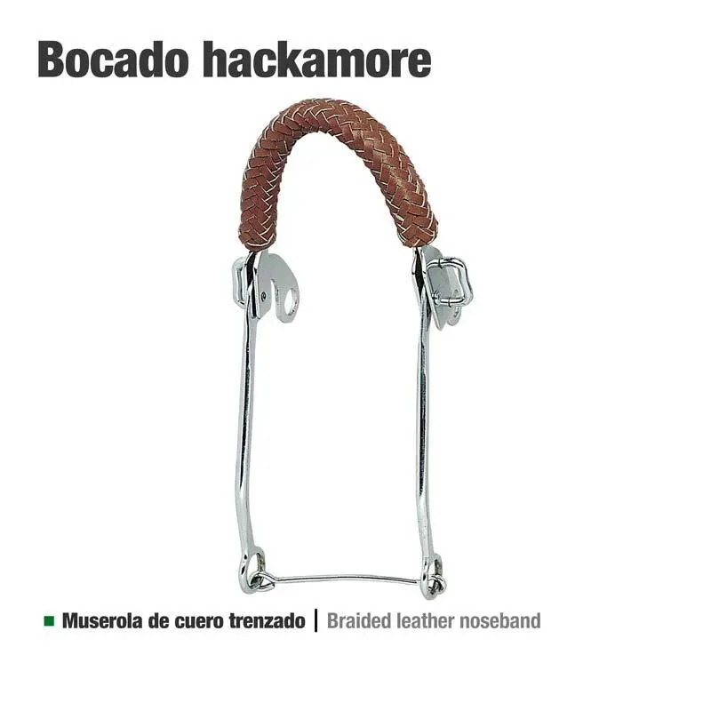 Hackamore pour cheval en cuir Zaldi 25111