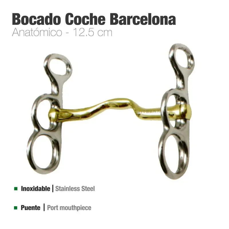 Mors de bride pour cheval anatomique Zaldi Barcelona