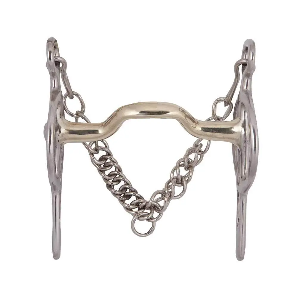 Mors de bride pour cheval anatomique 2 anneaux Zaldi