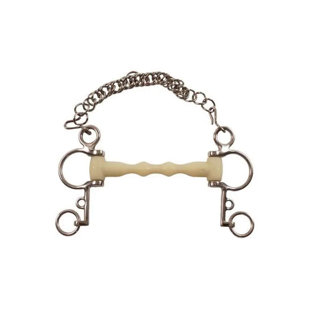 Mors de bride pour cheval avec gourmette Zaldi HB-2451