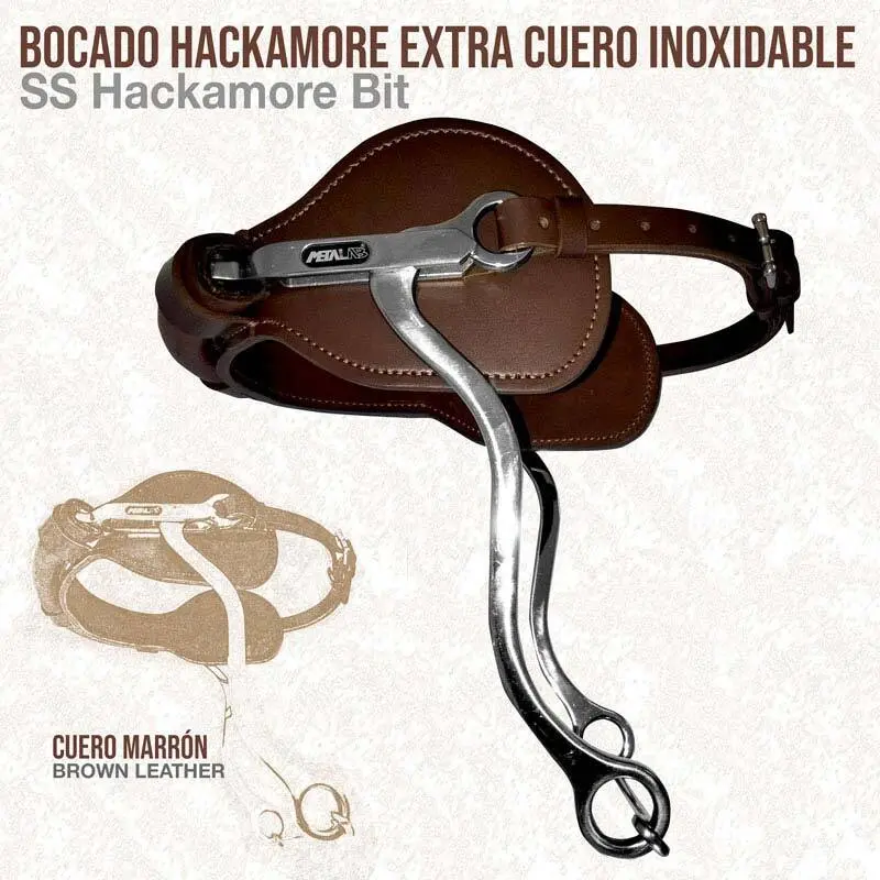 Hackamore pour cheval en cuir Zaldi 2510021