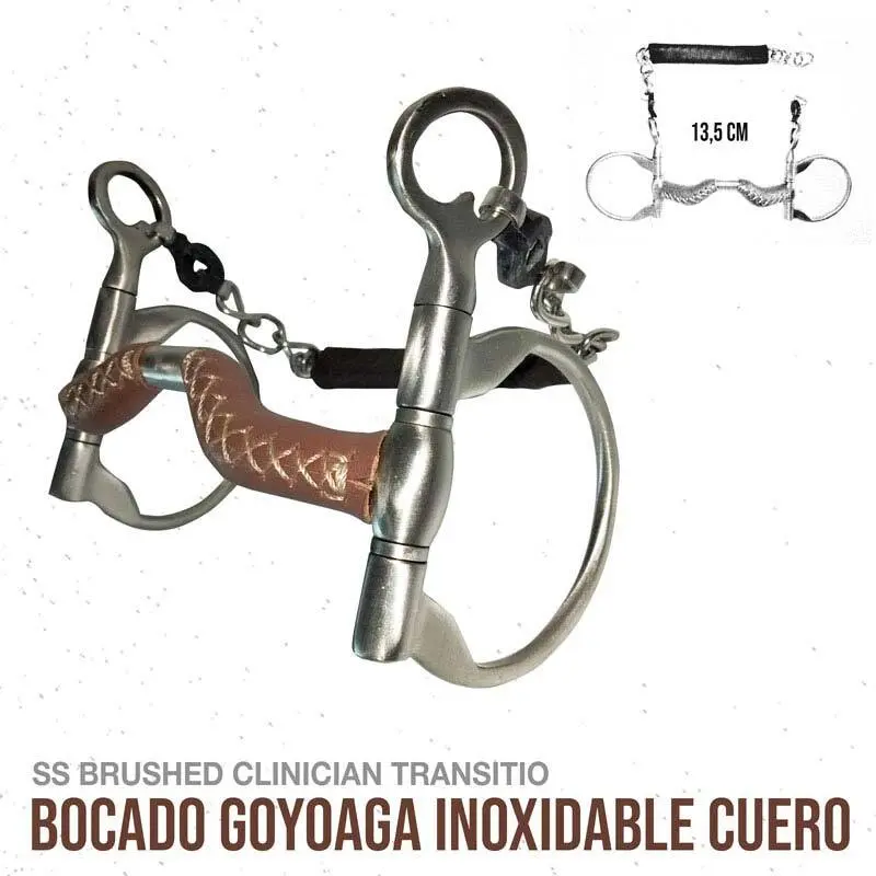Mors pour cheval en cuir Zaldi Goyoaga Reining