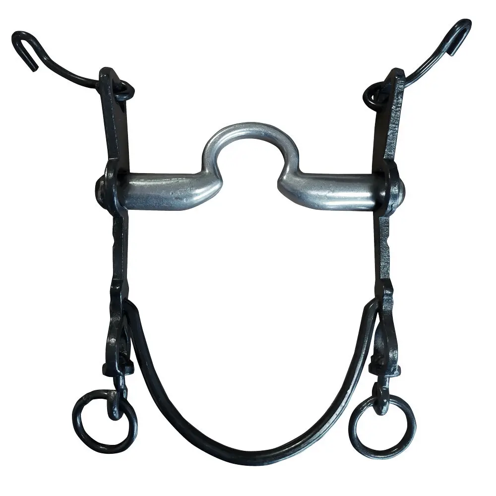 Mors espagnol pour cheval embouchure en acier inoxydable Zaldi