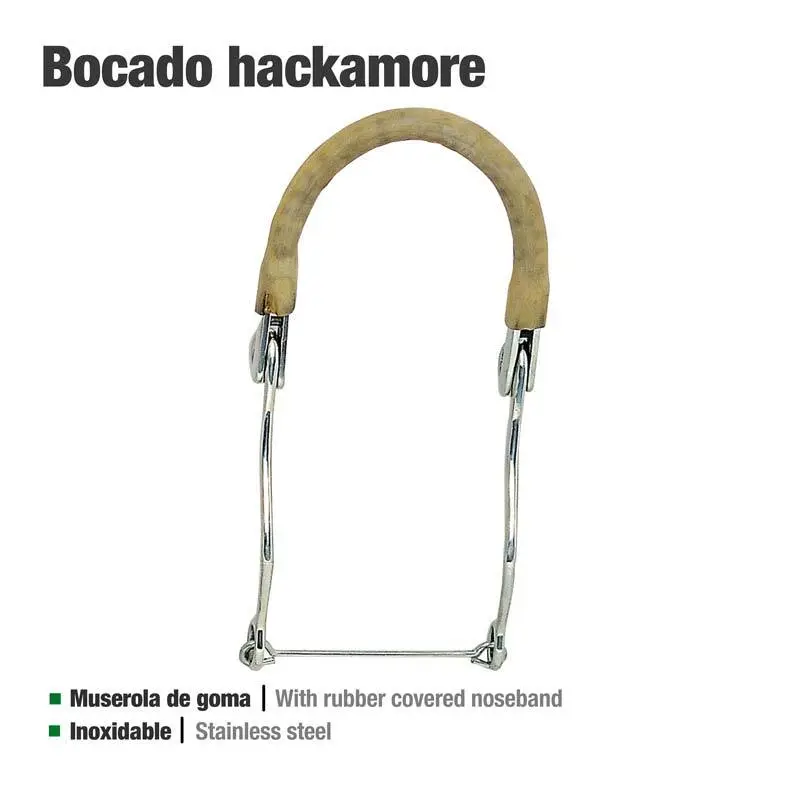 Hackamore pour cheval en acier inoxydable Zaldi 25108