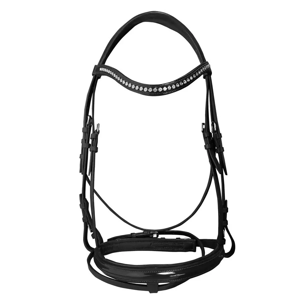 Bridons équitation pour cheval Zaldi Crystal R/Goma