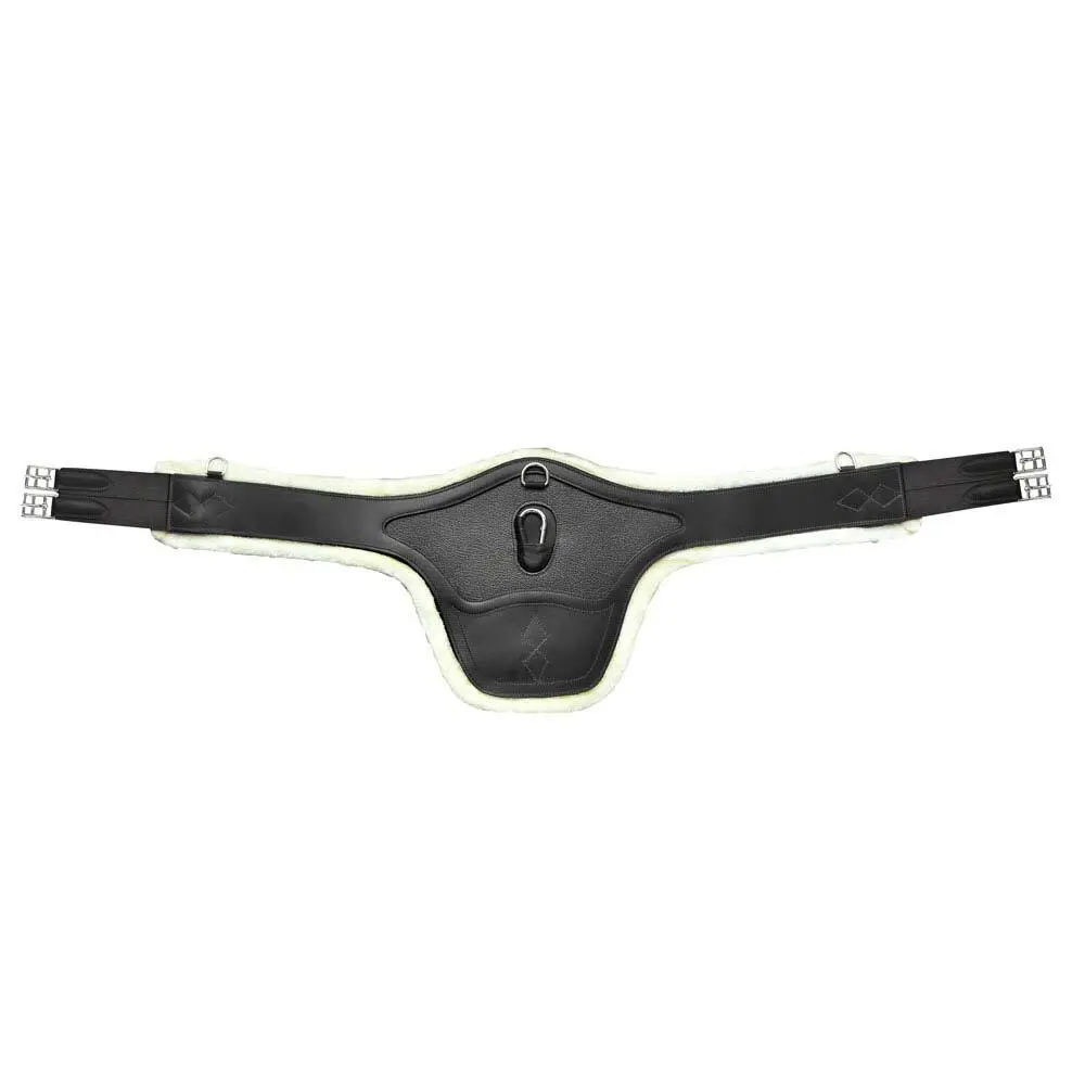 Sangle bavette d'équitation en peau de mouton Zaldi