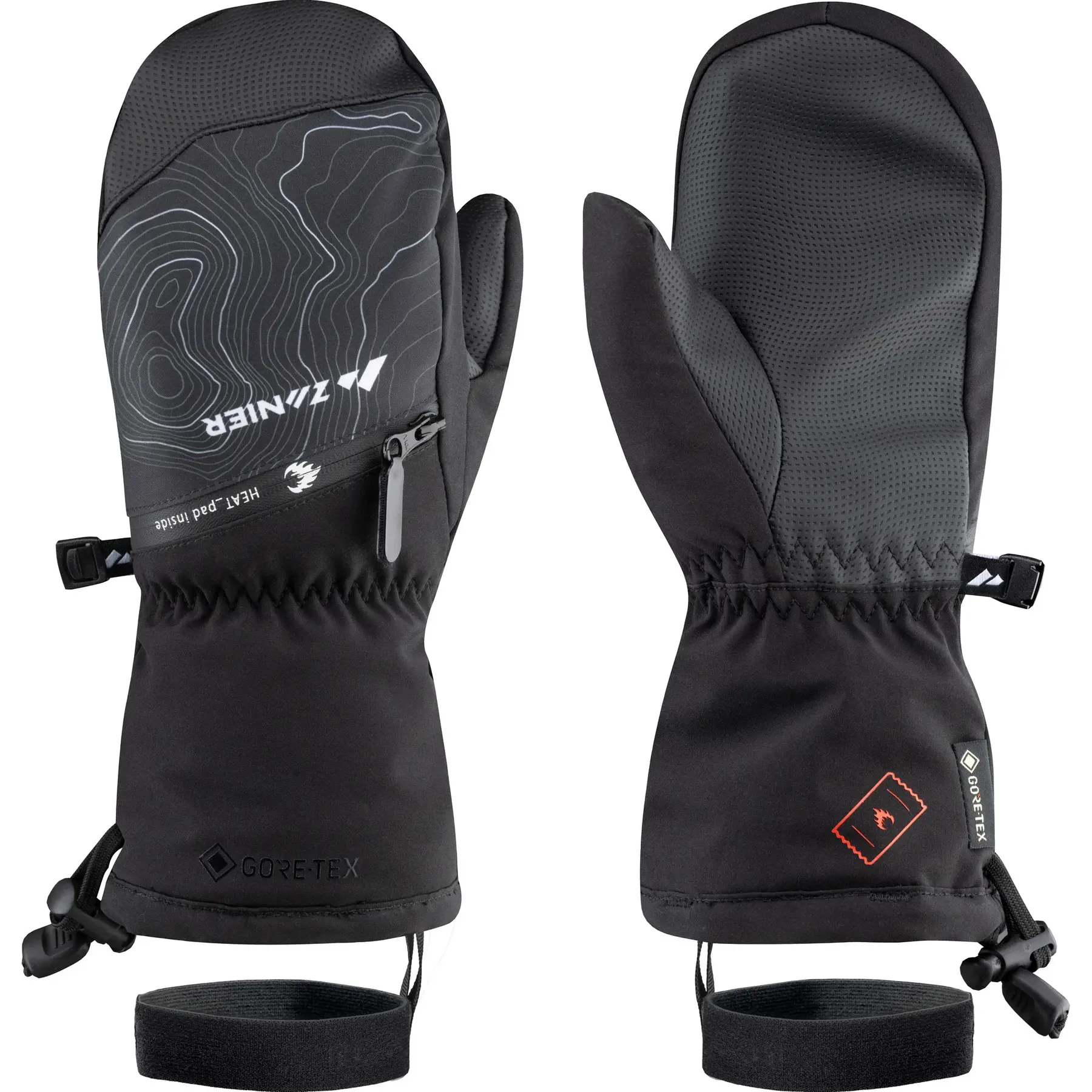 Skihandschuhe Kinder Zanier Heat Pads,GTX