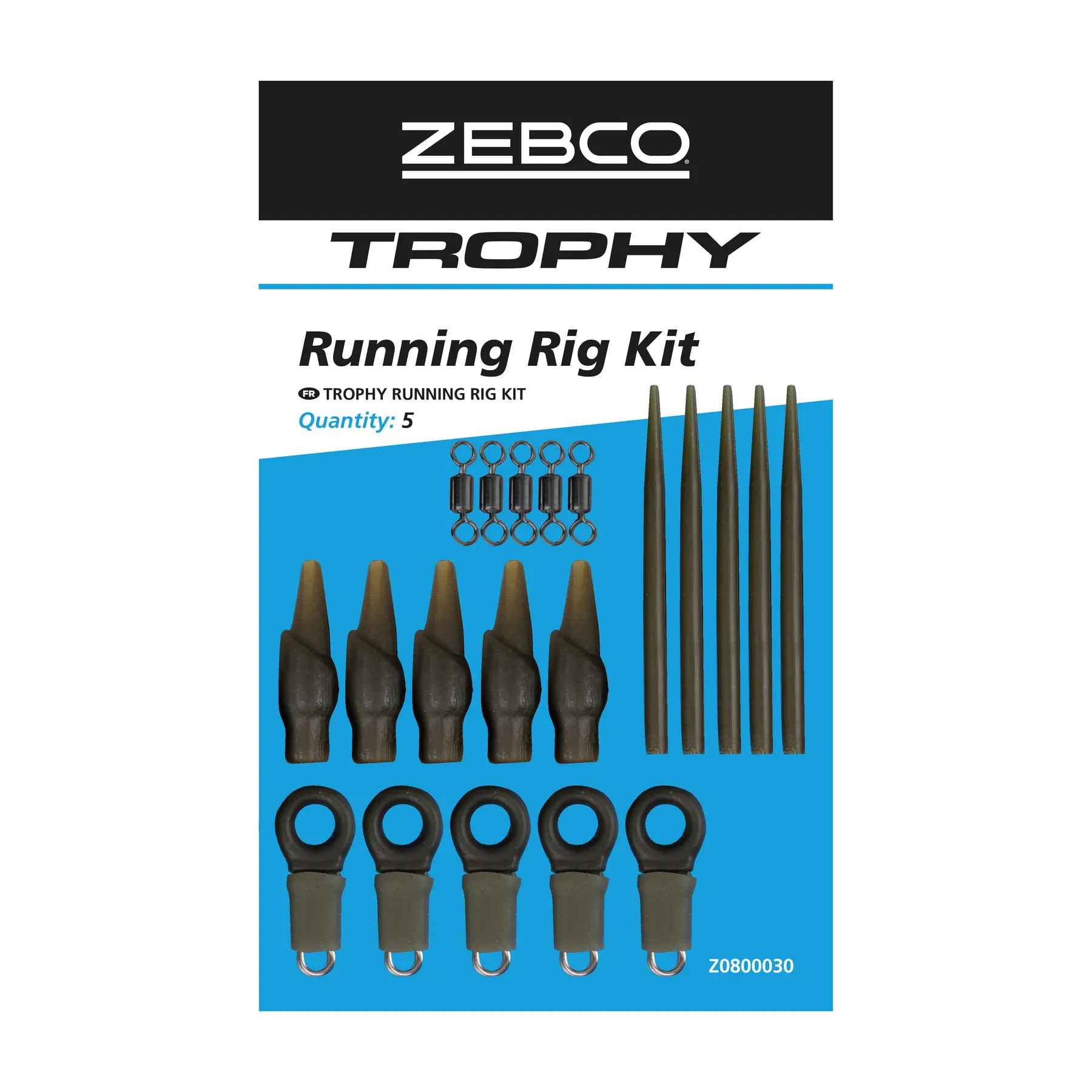 Werkzeugsatz Zebco Trophy Running Rig (x5)
