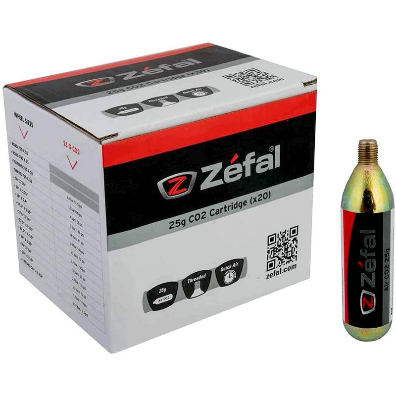 Velo Store - UK Box of 20 co2 air cartridges with screw Zefal | Extra 10% off with Subscription, Postage £16.79 to UK Fedex.