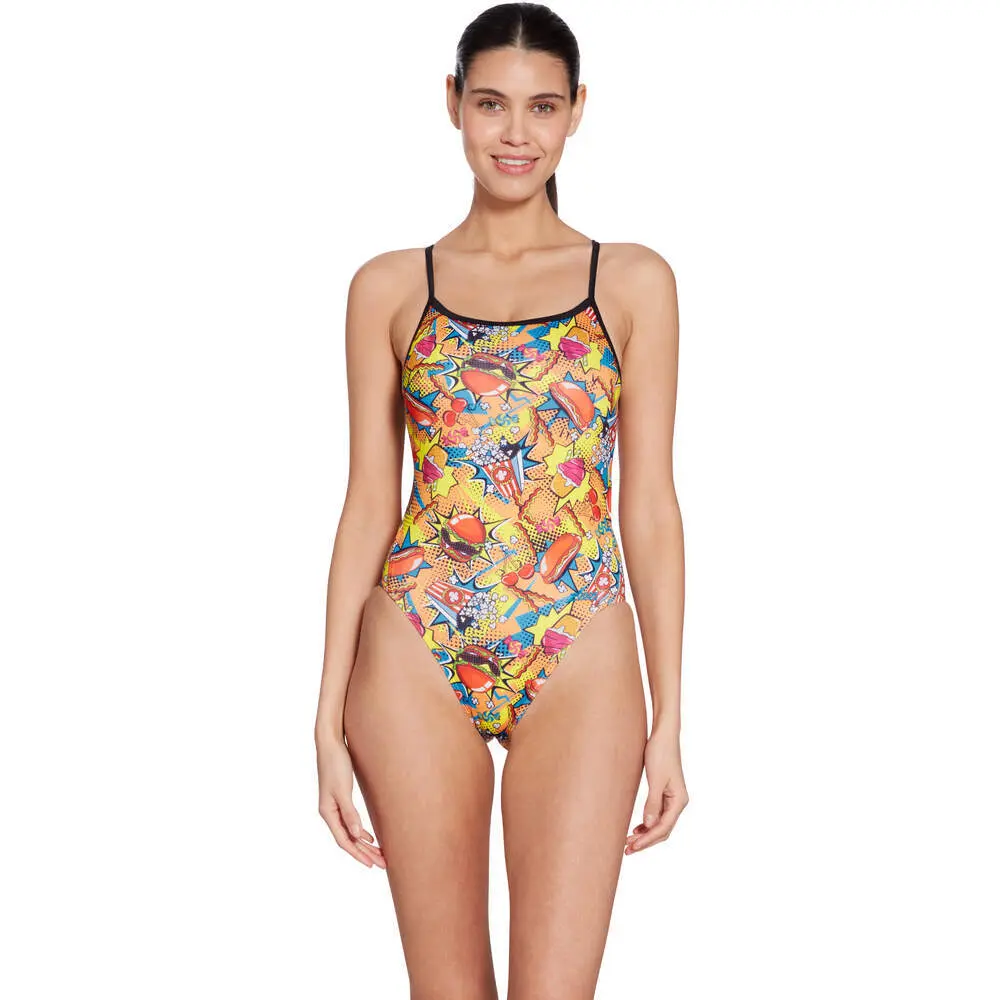 Bedruckter Badeanzug, Damen Zoggs Rayback E+