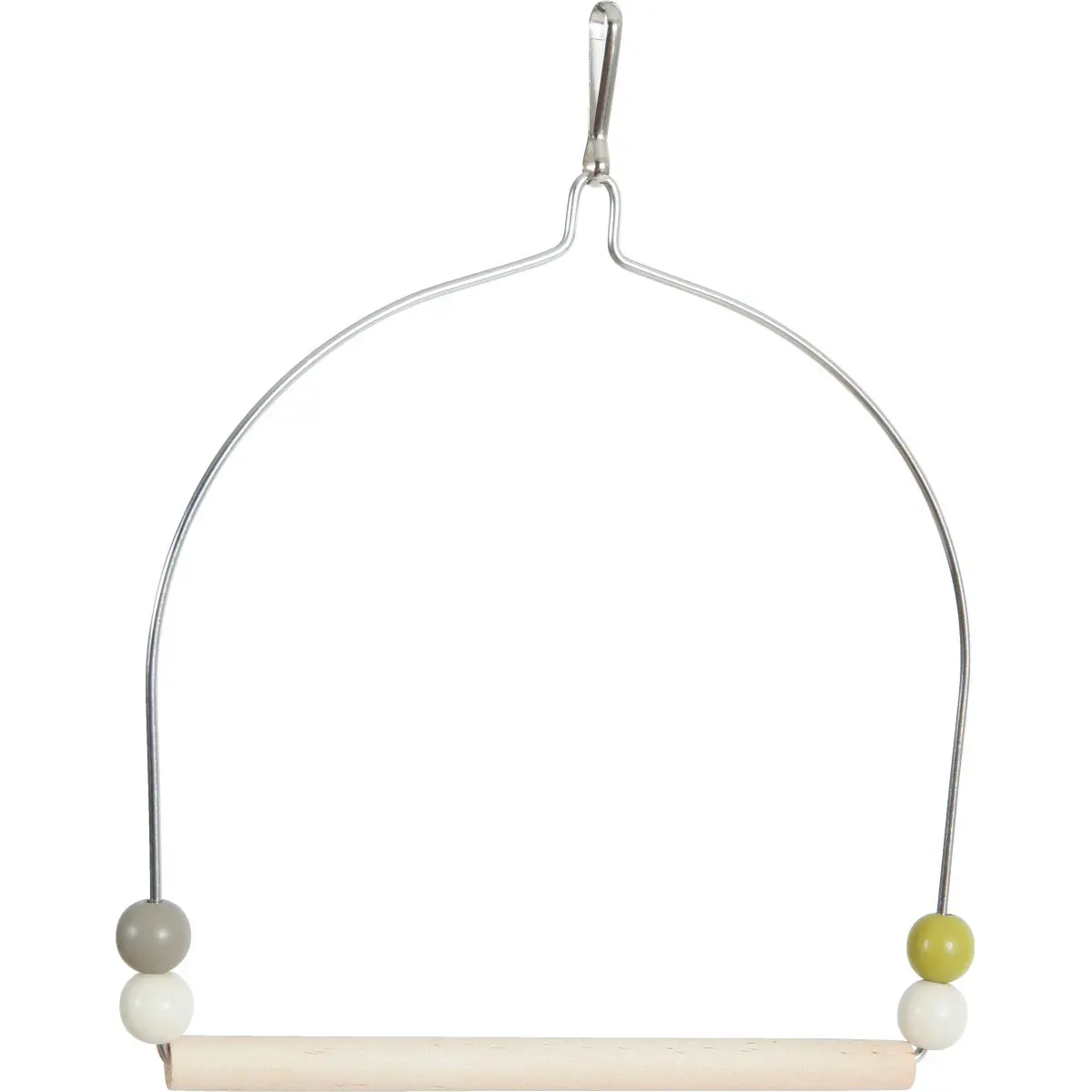 Zolux Vert Wooden Bird Swing With Iron Frame