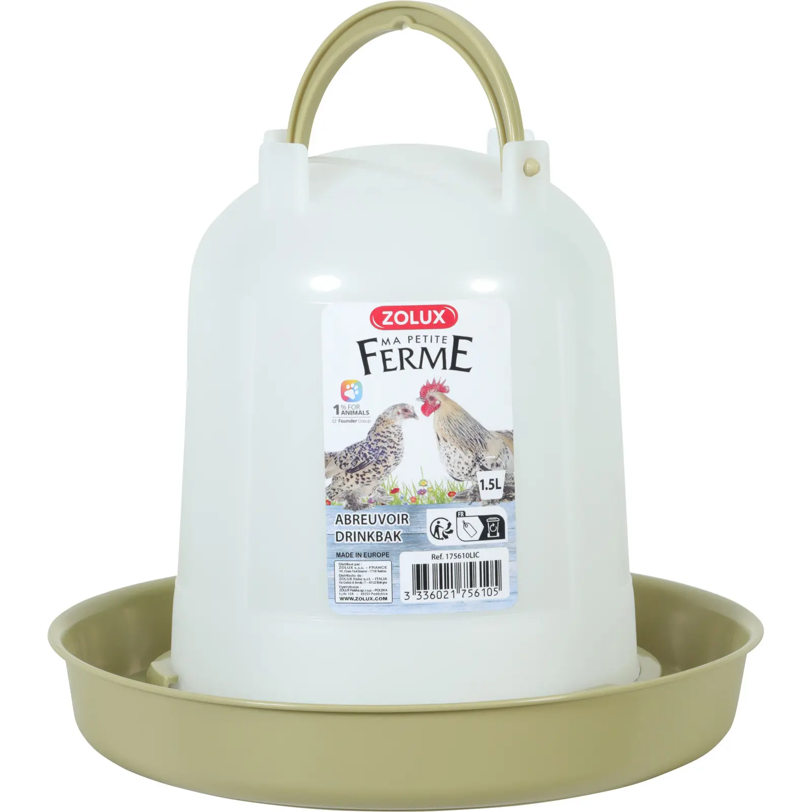 Zolux Vert Drinking Trough For Poultry