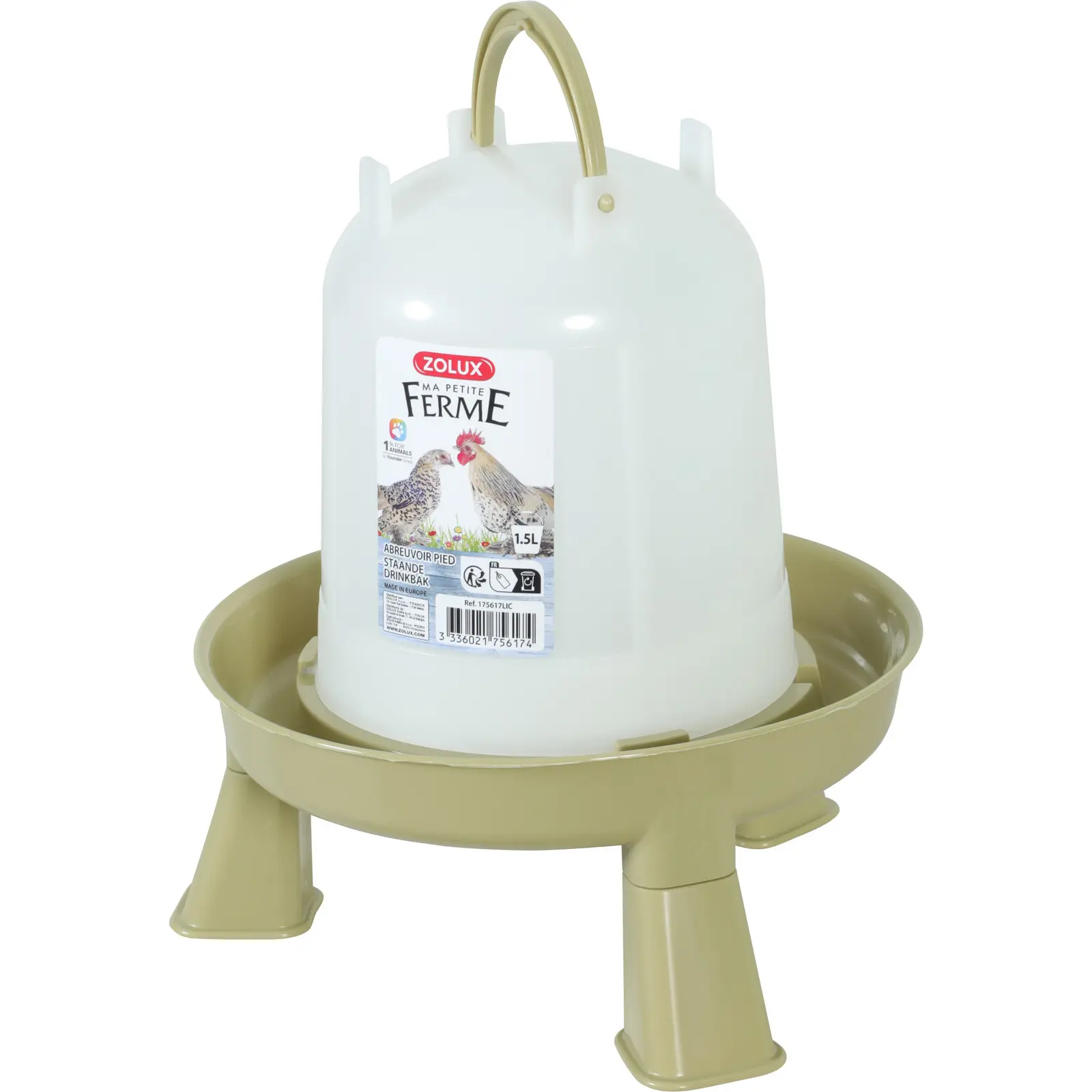 Zolux Vert Standing Trough For Poultry